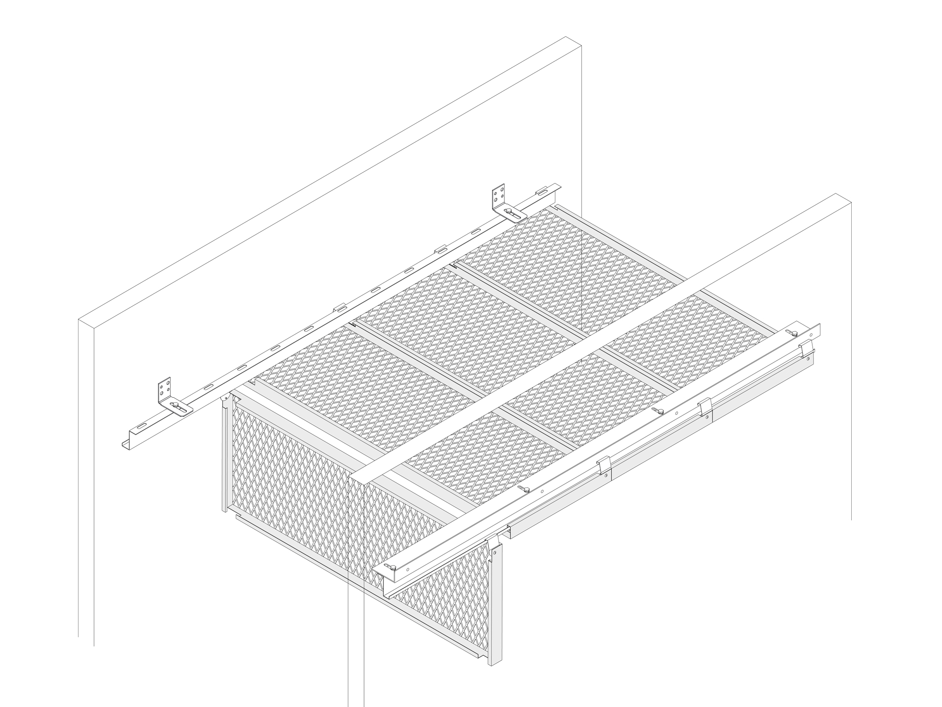 Fs4 2 Rhombos Fs 4 5 Ks Rhombos Expanded Metal Ceiling Lay