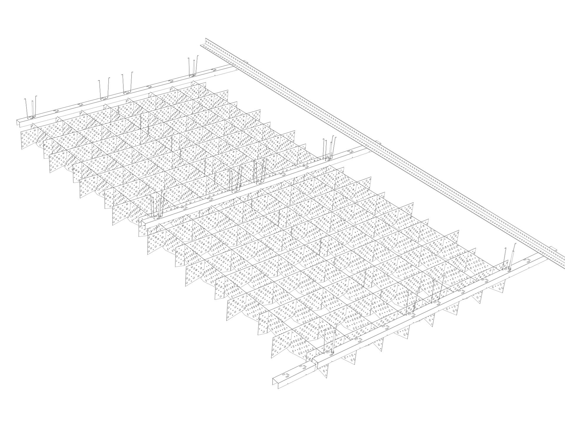 Quadra Decor Open Cell Metal Ceiling Durlum Gmbh