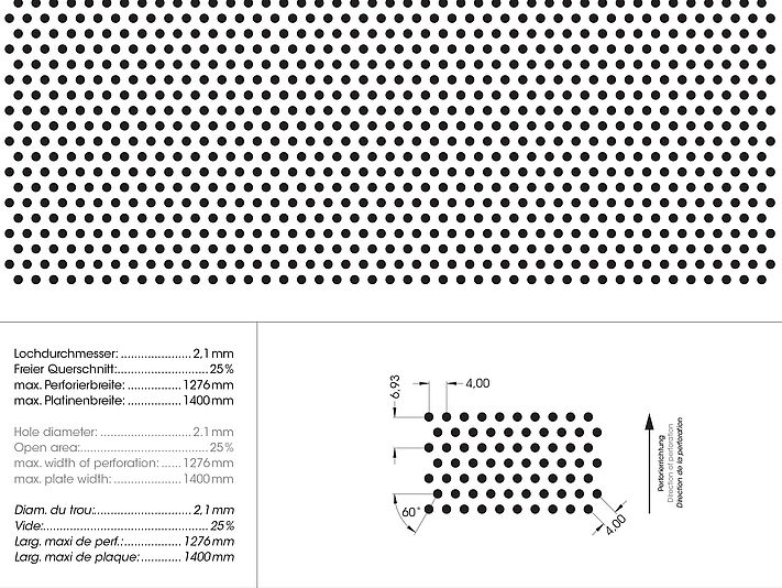 perforation-RV L6-round holes straggered-durlum