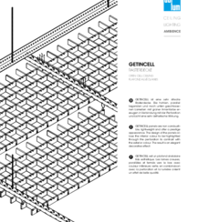 Datasheet | GETINCELL open-cell ceiling, double blade louvre