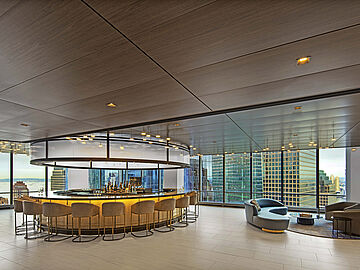 S7 metal ceiling | Moët Hennessy, New York [US]