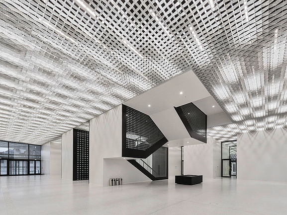 metal ceiling for culture and art-lighting für culture and art-futurium-durlum